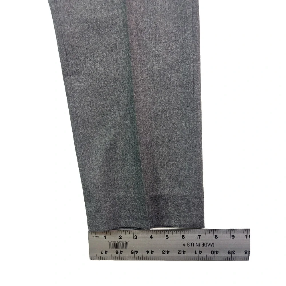 Hugo Boss Gustaf 38x30 Gray Flannel 100% Wool 5 Pocket Pants Flat‎ Front Tapered